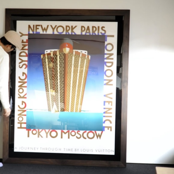 Louis Vuitton Other - Giant Vintage Louis Vuitton Original Signed Lithograph Unframed